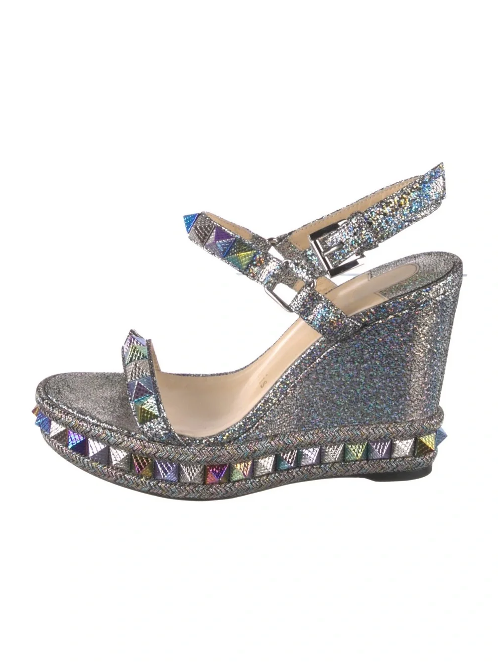 Christian Louboutin Pyraclou 110 Leather Espadrilles